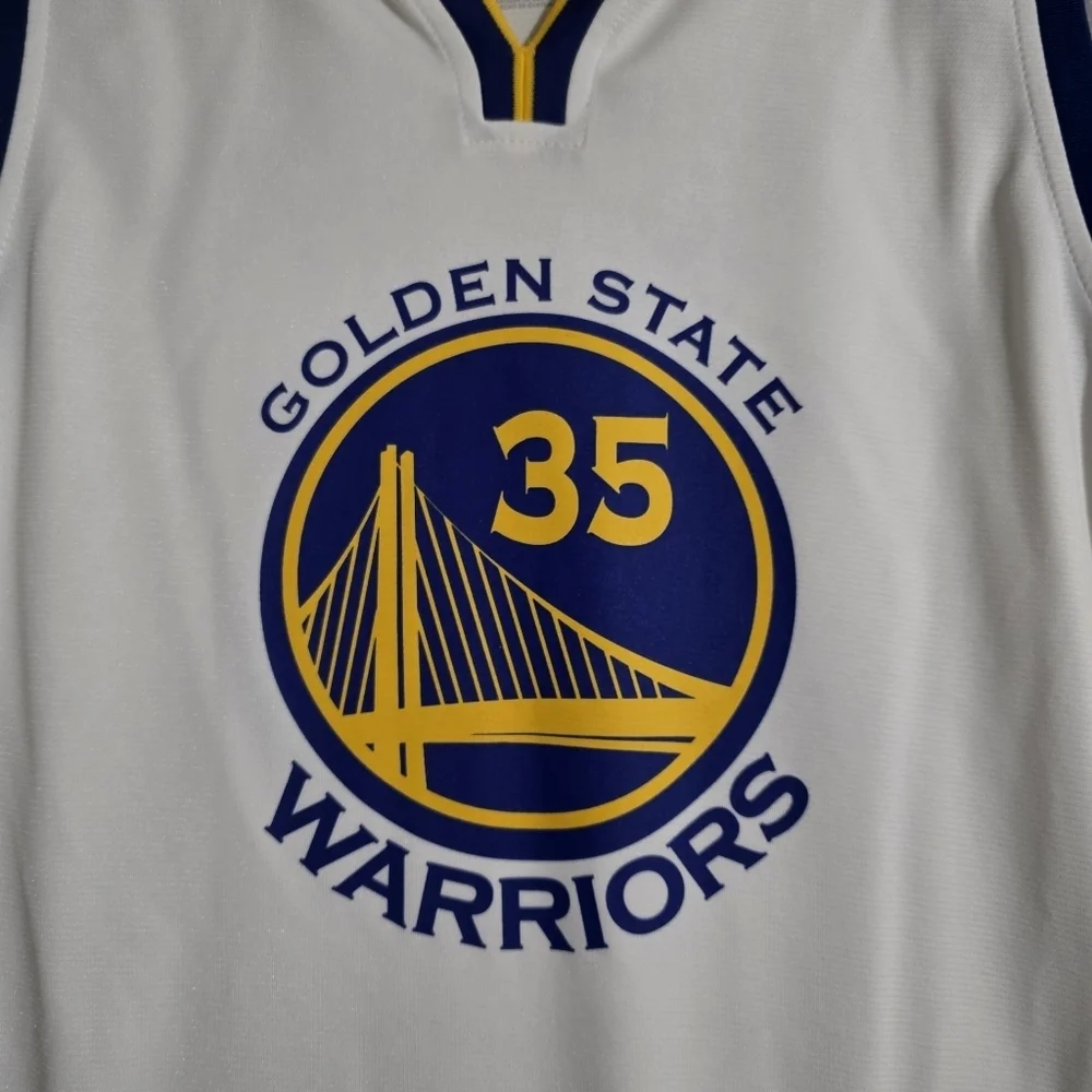 NWT Fanatics Golden State Warriors #35 Kevin Durant Jersey NBA Size Youth Large